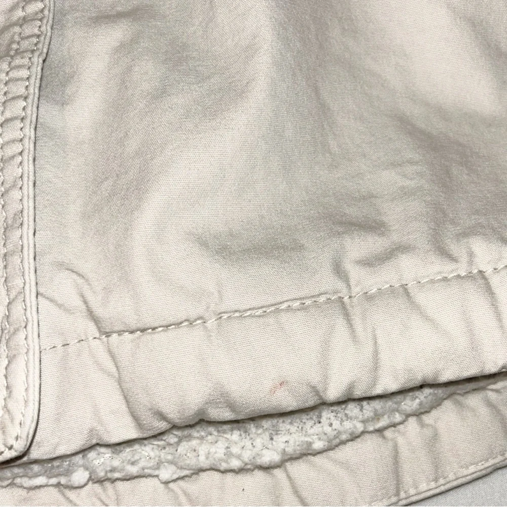 GAP Girl's Cream Full Zip Sherpa Lined Jacket Size Large 10/12